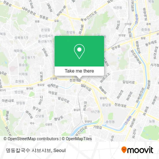명동칼국수 샤브샤브 map