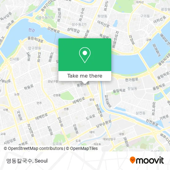 명동칼국수 map