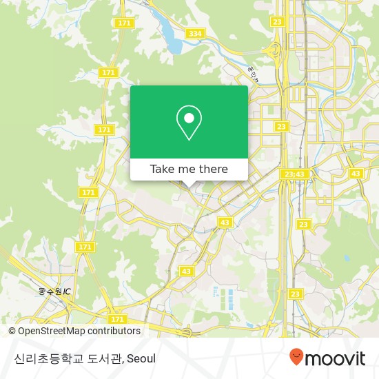 신리초등학교 도서관 map