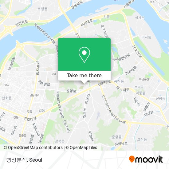 명성분식 map