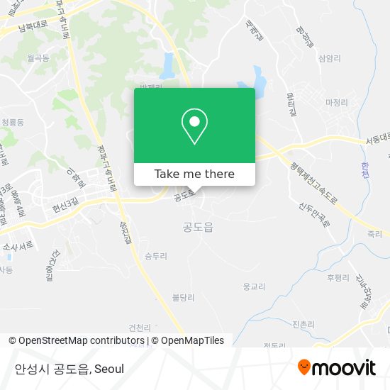 안성시 공도읍 map