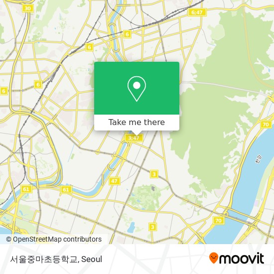 서울중마초등학교 map