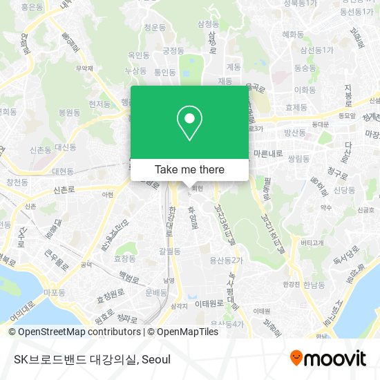 SK브로드밴드 대강의실 map