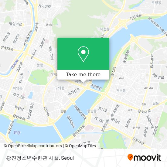 광진청소년수련관 시끌 map