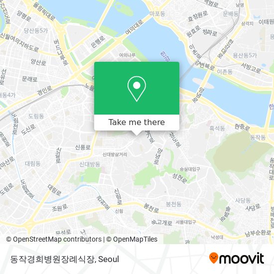 동작경희병원장례식장 map