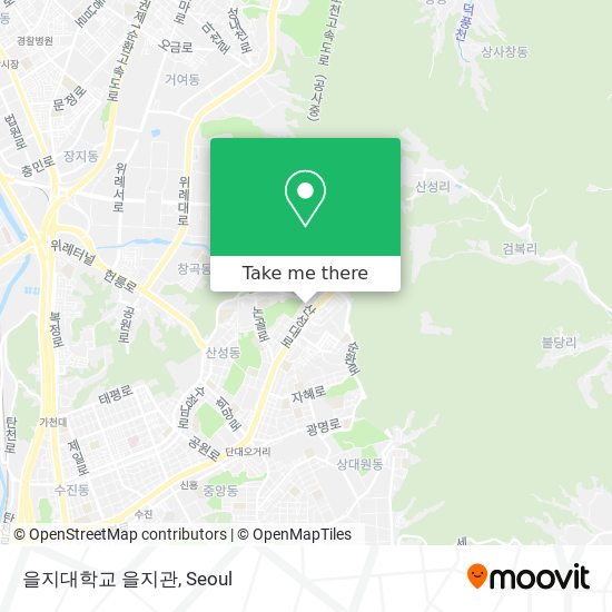 을지대학교 을지관 map