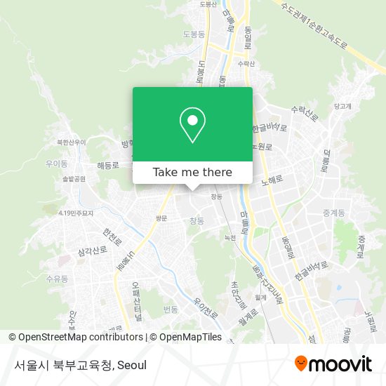 서울시 북부교육청 map