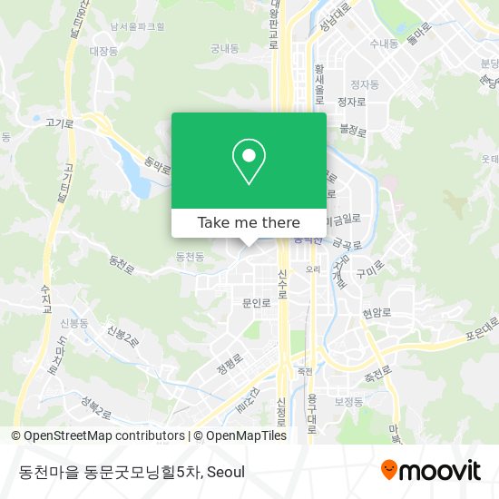 동천마을 동문굿모닝힐5차 map