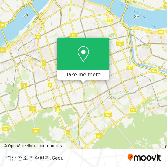 역삼 청소년 수련관 map