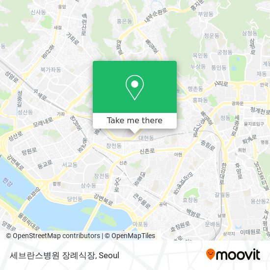 세브란스병원 장례식장 map