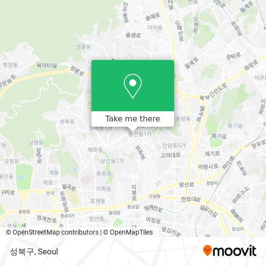 성북구 map