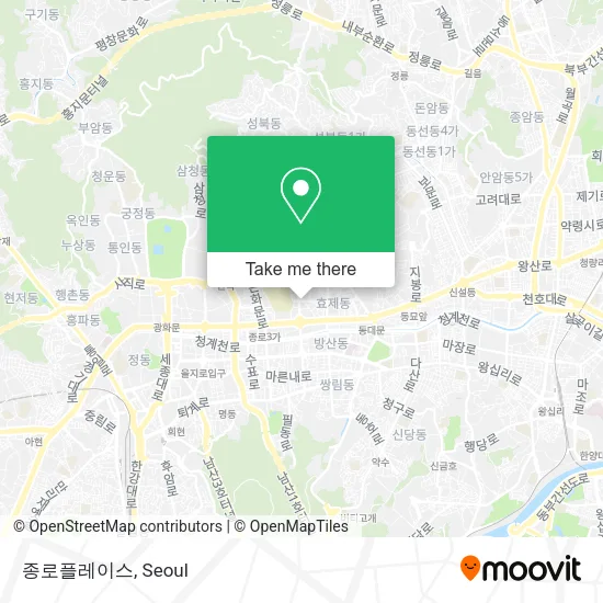 종로플레이스 map