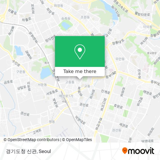 경기도청 신관 map