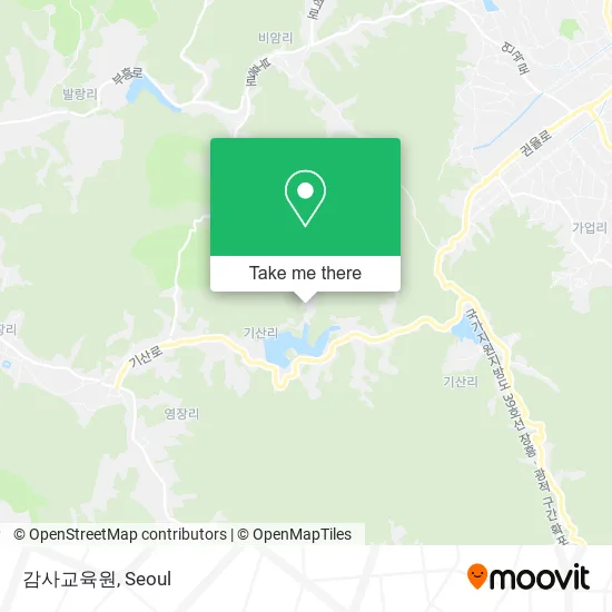 감사교육원 map