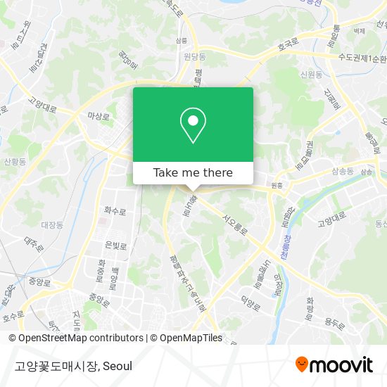 고양꽃도매시장 map