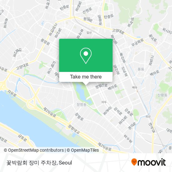 꽃박람회 장미 주차장 map