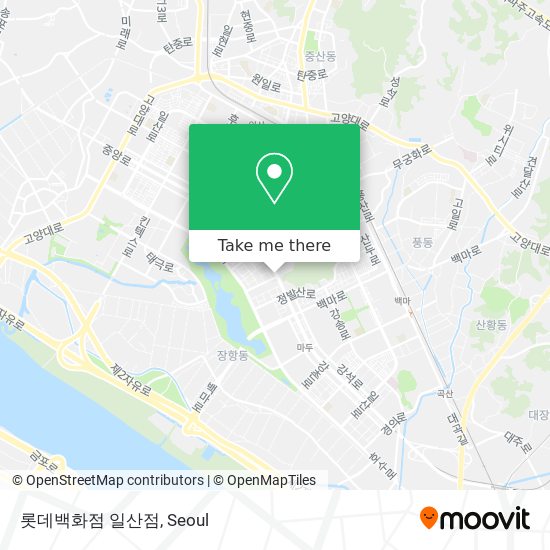 롯데백화점 일산점 map