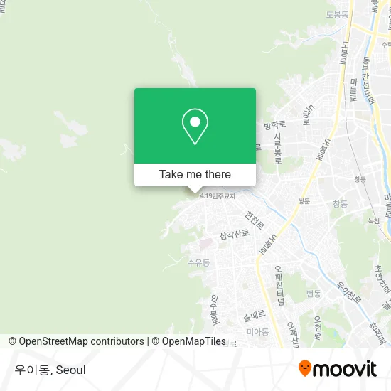 우이동 map