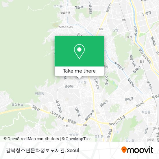 강북청소년문화정보도서관 map