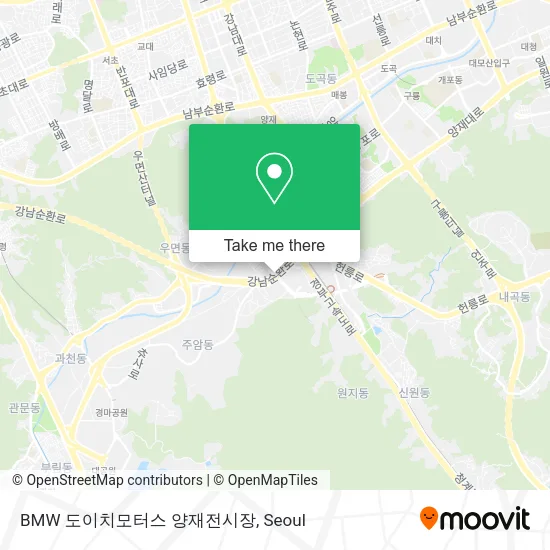 BMW 도이치모터스 양재전시장 map