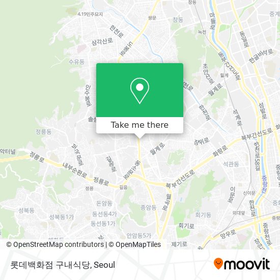 롯데백화점 구내식당 map