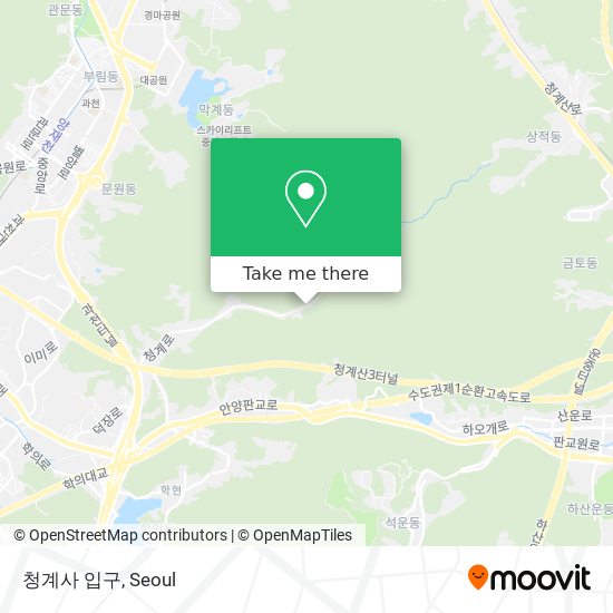 청계사 입구 map