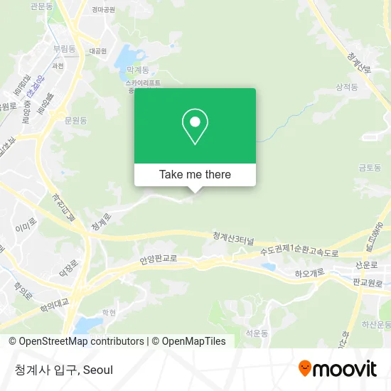 청계사 입구 map