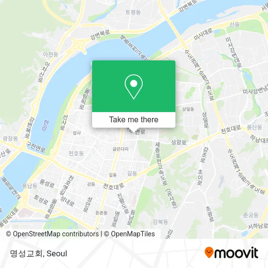 명성교회 map