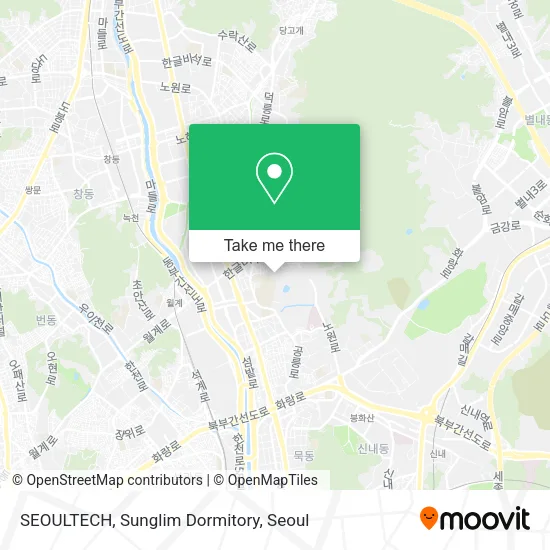 SEOULTECH, Sunglim Dormitory map