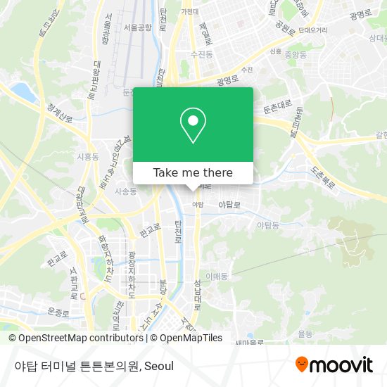 야탑 터미널 튼튼본의원 map