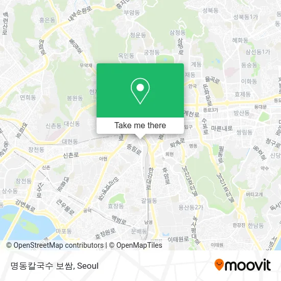 명동칼국수 보쌈 map