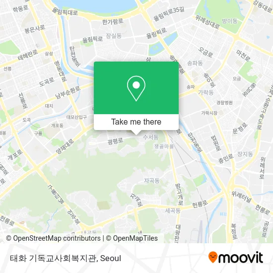 태화 기독교사회복지관 map
