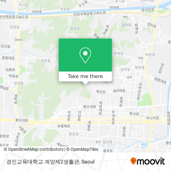 경인교육대학교 계양제2생활관 map