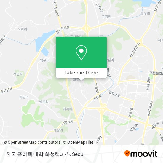 한국 폴리텍 대학 화성캠퍼스 map