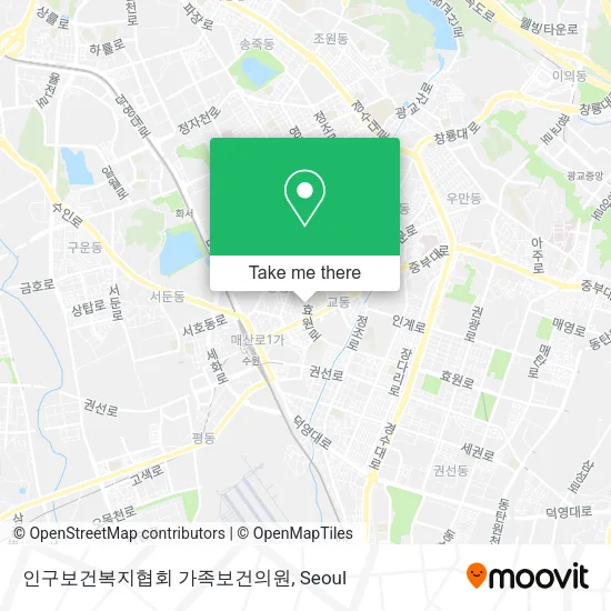 인구보건복지협회 가족보건의원 map