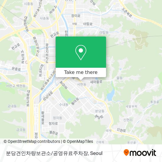 분당견인차량보관소/공영유료주차장 map