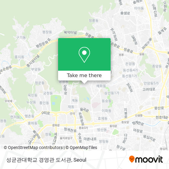 성균관대학교 경영관 도서관 map