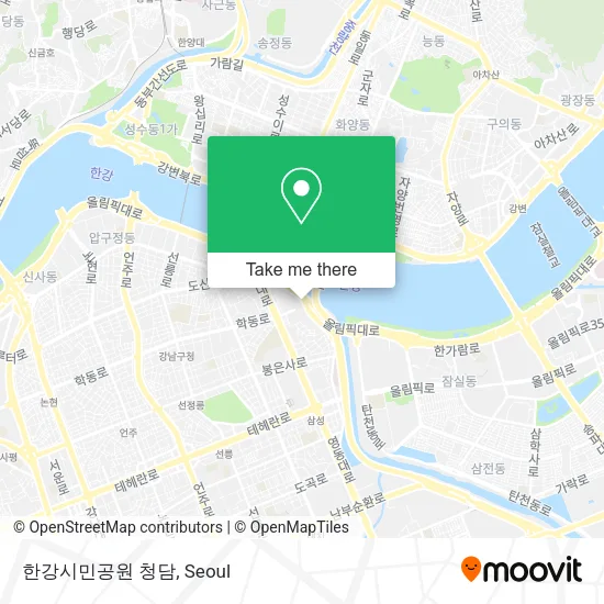 한강시민공원 청담 map