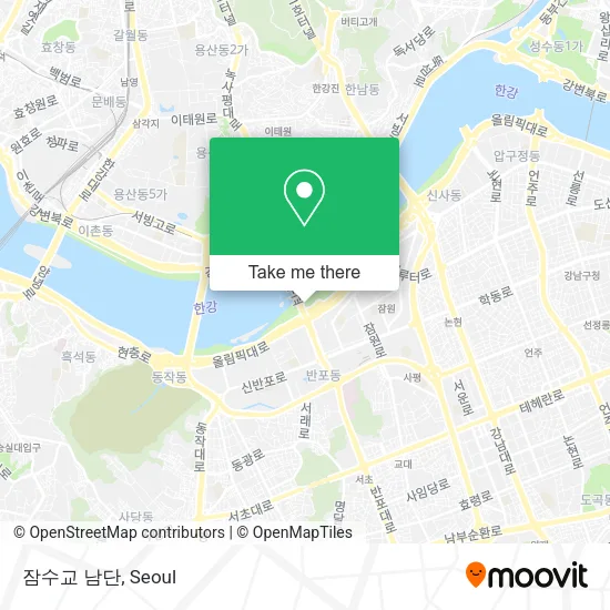 잠수교 남단 map