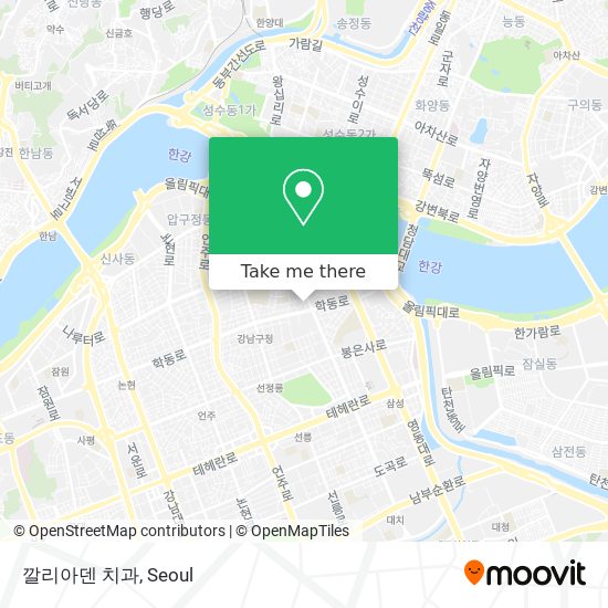깔리아덴 치과 map