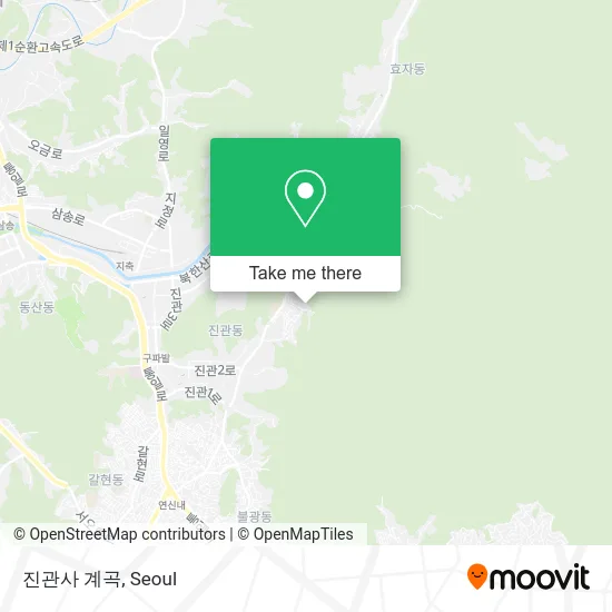 진관사 계곡 map
