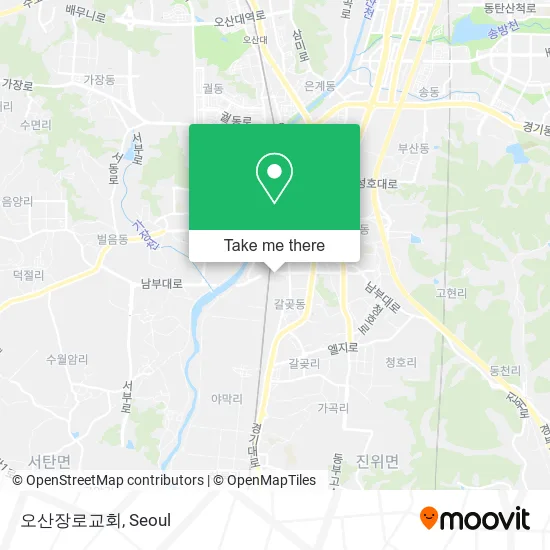 오산장로교회 map
