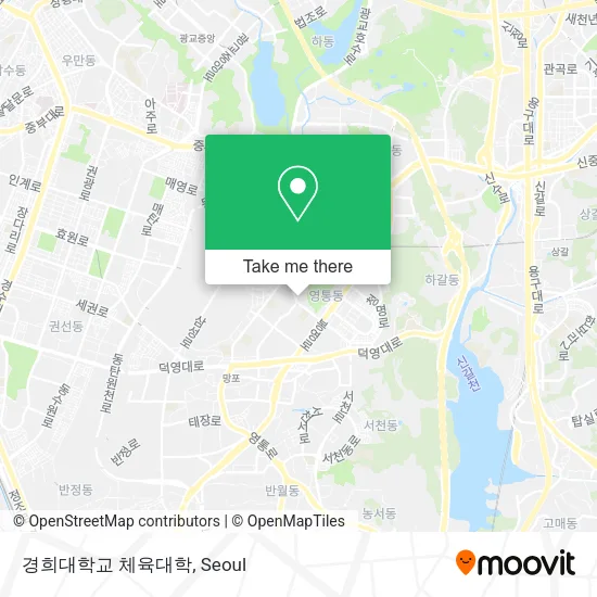 경희대학교 체육대학 map