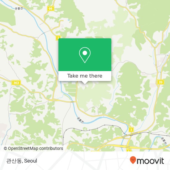 관산동 map