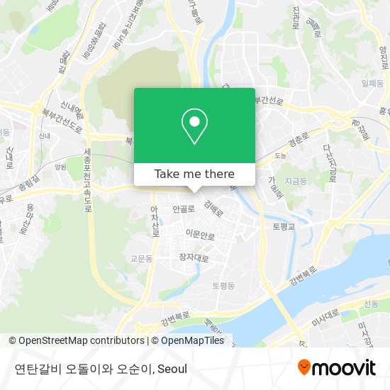 연탄갈비 오돌이와 오순이 map