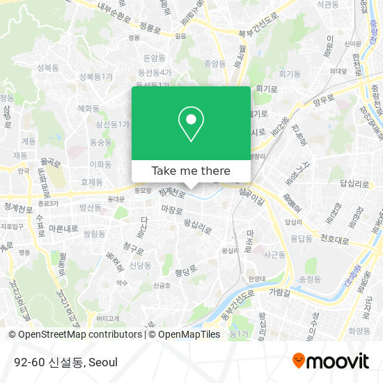 92-60 신설동 map