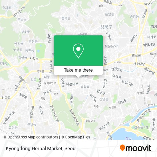 Kyongdong Herbal Market map