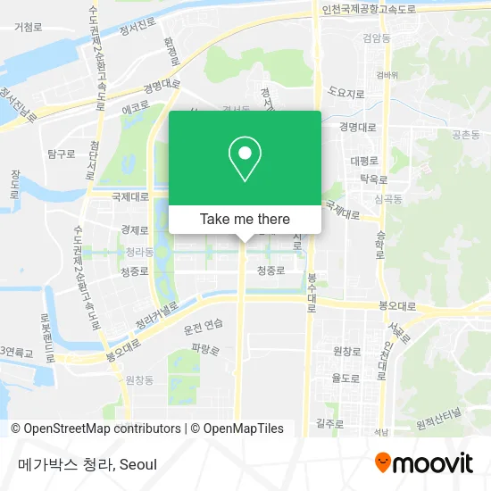 메가박스 청라 map