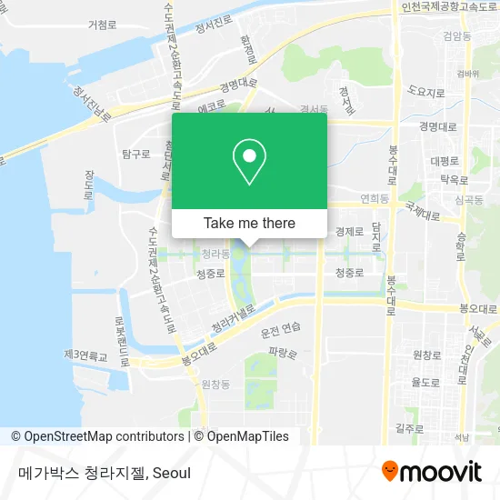 메가박스 청라지젤 map