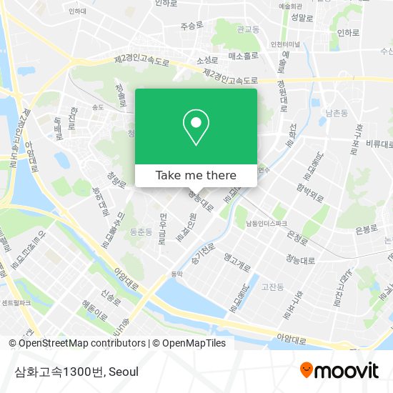 삼화고속1300번 map